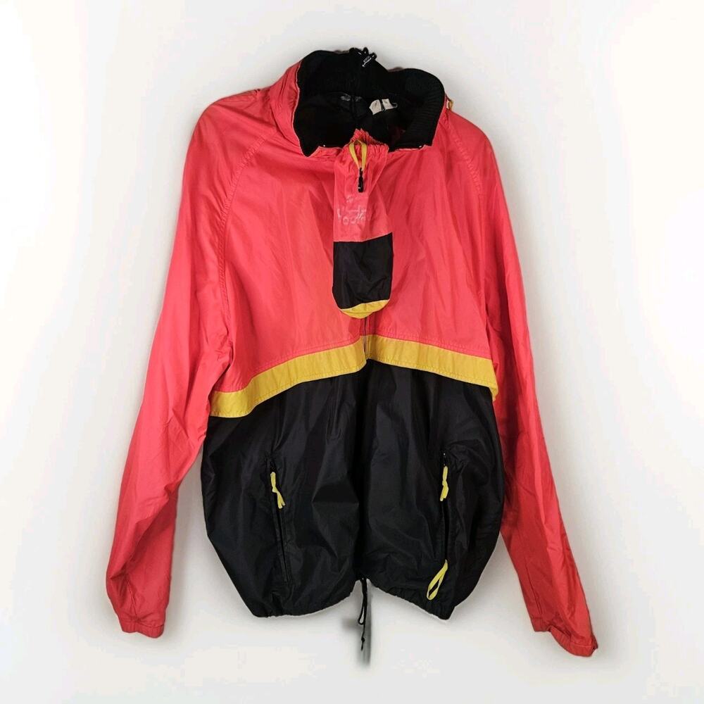 Vtg Woolrich Mens Colorblock Windbreaker Water Resistant Jacket XXL Running Coat